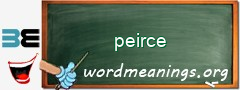 WordMeaning blackboard for peirce